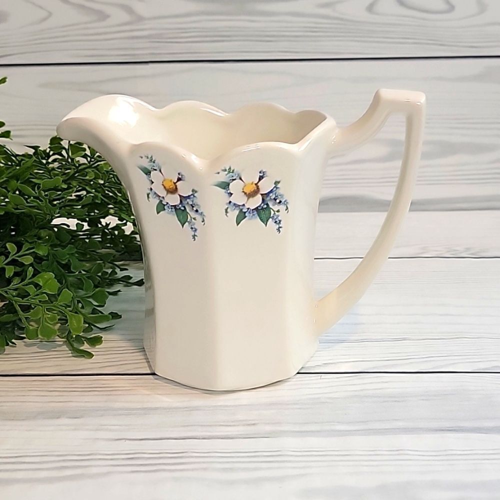 McCoy pitcher flower vase floral print vintage